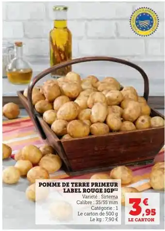 U Express Pomme de terre primeur label rouge igp offre