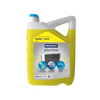Norauto Liquide de refroidissement jaune -25°C NORAUTO 5 L offre