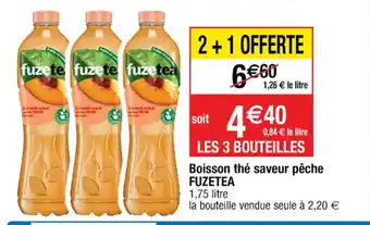 Cora x Carrefour Boisson Thé Saveur Peche Fuzetea offre