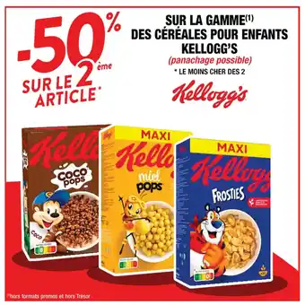 Cora x Carrefour Sur La Gamme Des Céréales Pour Enfants Kellogg's offre