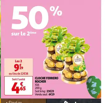 Auchan Cloche Ferrero Rocher offre