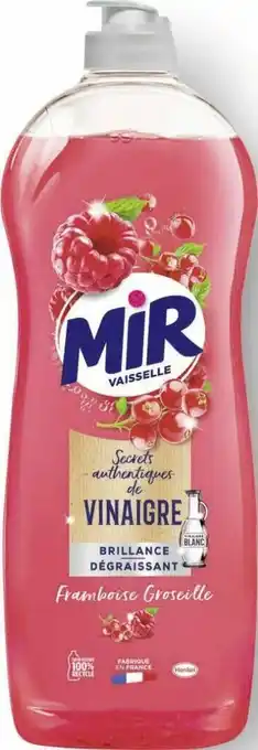 Géant Casino Liquide vaisselle Secrets de Vinaigre Framboise-Groseille offre