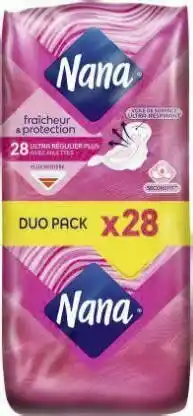 Géant Casino Serviettes périodiques fraîcheur & protection ultra régulier+ ailettes offre