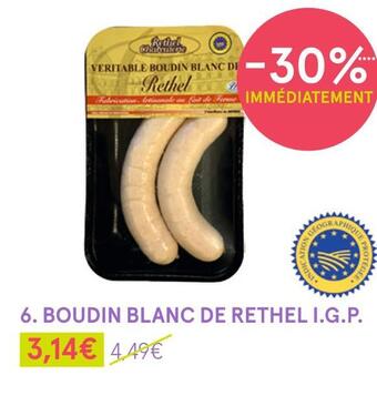 Monoprix Boudin blanc de rethel i.g.p. offre