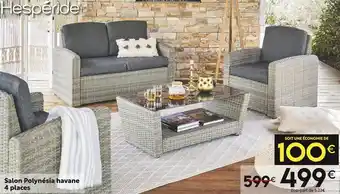 Maxi Bazar Hespéride salon polynésia havane 4 places offre