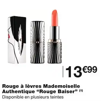 Monoprix Rouge baiser rouge à lèvres mademoiselle authentique offre