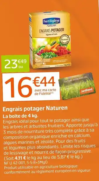Fertiligène engrais potager naturen