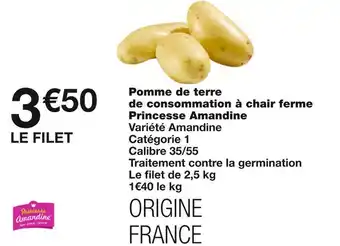 Monoprix Pomme de terre de consommation à chair ferme princesse amandine offre
