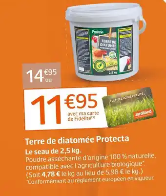Jardiland Protecta terre de diatomée offre