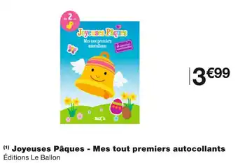 Joyeuses pâques - mes tout premiers autocollants