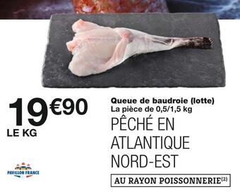Monoprix Pavillon france queue de baudroie (lotte) offre