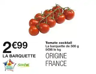 Monoprix Tomate cocktail offre