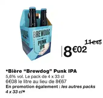 Monoprix Brewdog bière punk ipa offre