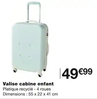 Monoprix Valise cabine enfant offre