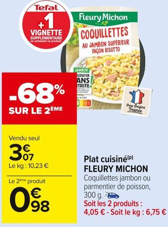 Carrefour Market Fleury michon plat cuisiné offre