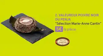 Monoprix Sélection marie-anne cantin valeureux poivre noir du penja offre
