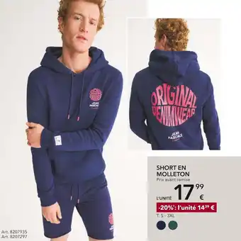 Takko Short en molleton offre