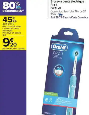 Oral-b brosse à dents électrique pro 1