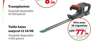 Super U Gardena taille haies easycut li 14/40 offre