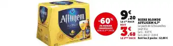 Super U Affligem biere blonde 6,7° offre