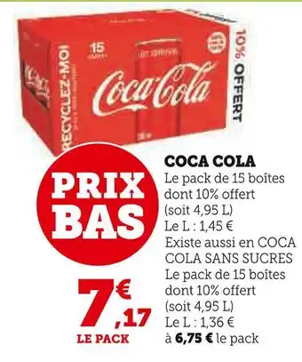 Super U Coca cola coca cola offre