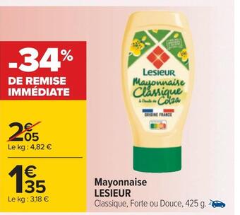 Carrefour Lesieur mayonnaise offre