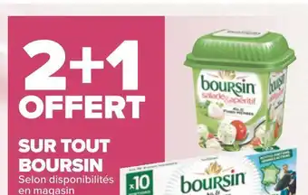 Carrefour Boursin 2+1 offert boursin offre