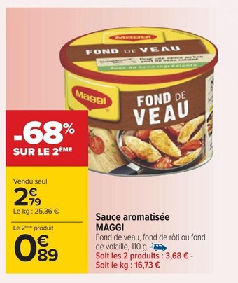Carrefour Maggi sauce aromatisée offre