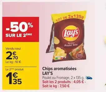 Carrefour Lay's chips aromatisées offre