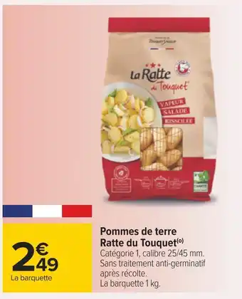 Carrefour Ratte du touquet pommes de terre offre