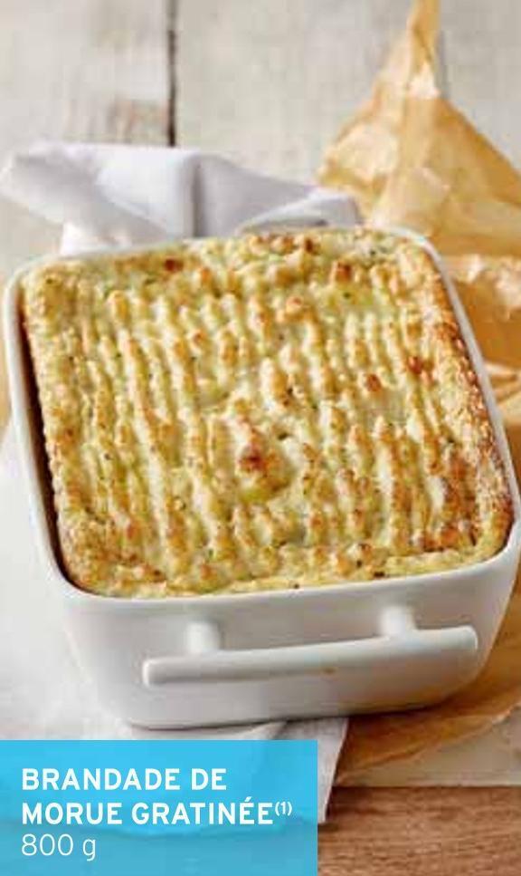 Intermarché Brandade de morue gratinée offre