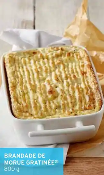 Intermarché Brandade de morue gratinée offre