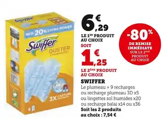 Super U Swiffer swiffer offre
