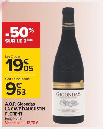 Carrefour La cave d'augustin florent a.o.p. gigondas offre