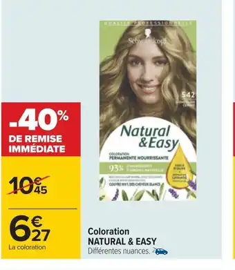 Carrefour Natural & easy coloration offre