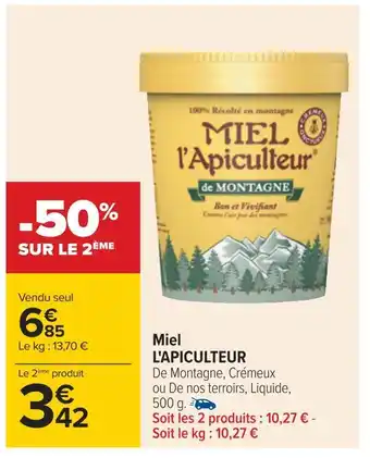 Carrefour Miel l'apiculteur miel l'apiculteur offre