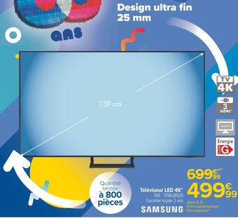 Carrefour Samsung téléviseur led 4k offre