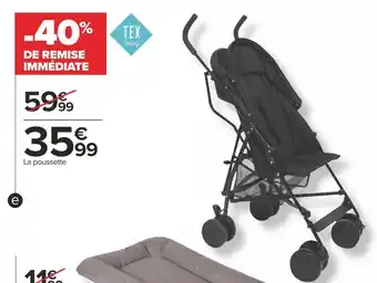 Carrefour Tex poussette canne offre