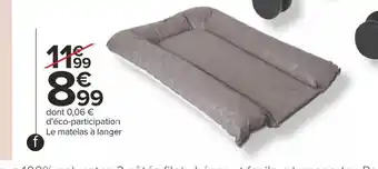 Carrefour Matelas à langer offre