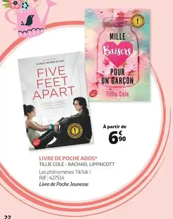 Auchan Livre de poche jeunesse livre de poche ados offre