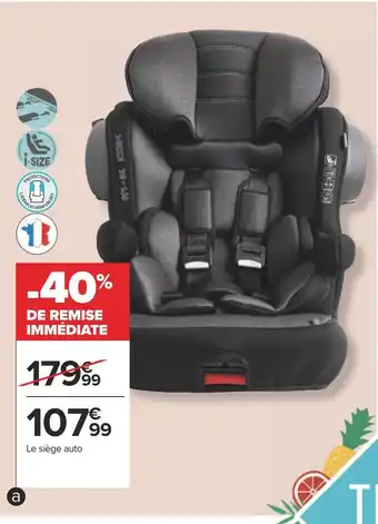 Carrefour Tex baby siege auto, réhausseur i size de 76 à 140 cm offre