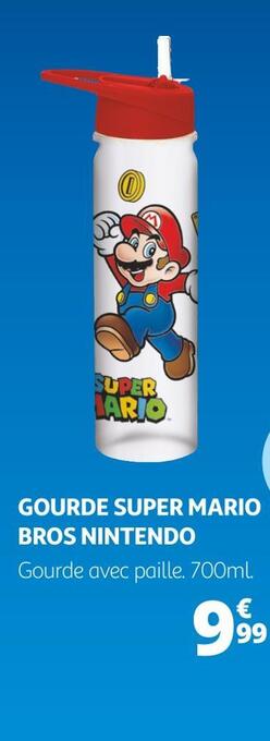 Auchan Nintendo gourde super mario bros offre