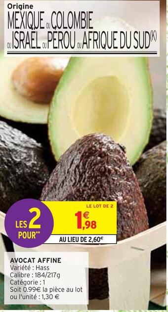 Intermarché Avocat affine offre