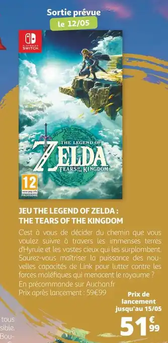 The legend of zelda jeu the legend of zelda : the tears of the kingdom