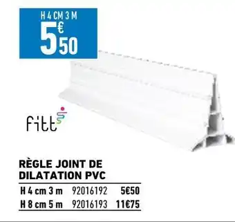 Brico Cash Règle joint de dilatation pvc offre