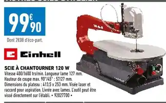 Brico Cash Einhell scie à chantourner 120 w offre