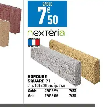 Brico Cash Nextéria bordure square p1 offre