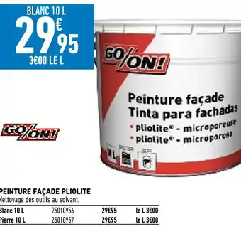 Brico Cash Go on! peinture façade pliolite offre