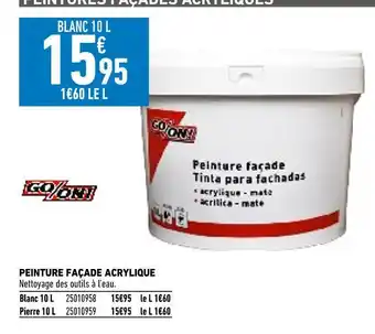 Brico Cash Go on! peinture façade acrylique offre