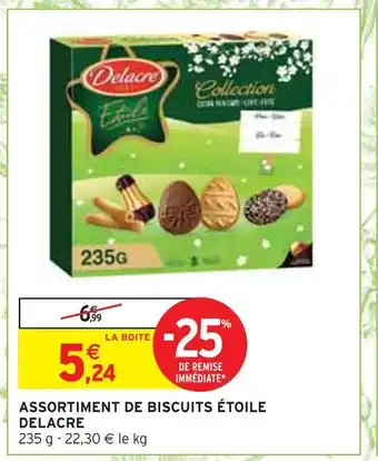 Intermarché Delacre assortiment de biscuits étoile offre